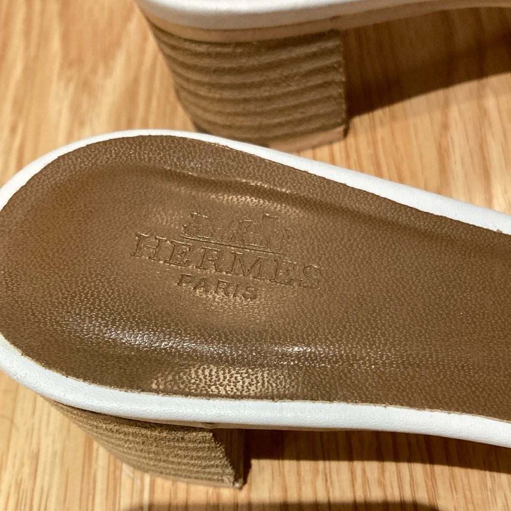 🛍️ Hermes size 38 Slide Sandals - gift - authentic - Picture 2 of 16